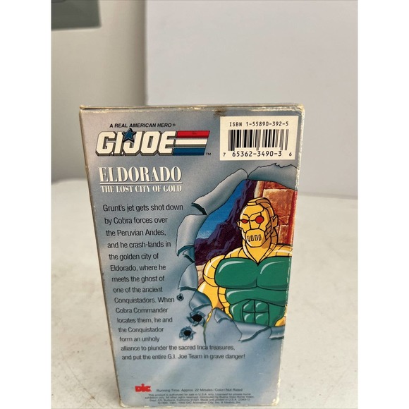 G.I. Joe A REAL AMERICAN HERO - Eldorado Lost City Of Gold DIC VHS, 1992 TESTED - Picture 8 of 11